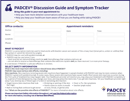 Discussion Guide and Symptom Tracker